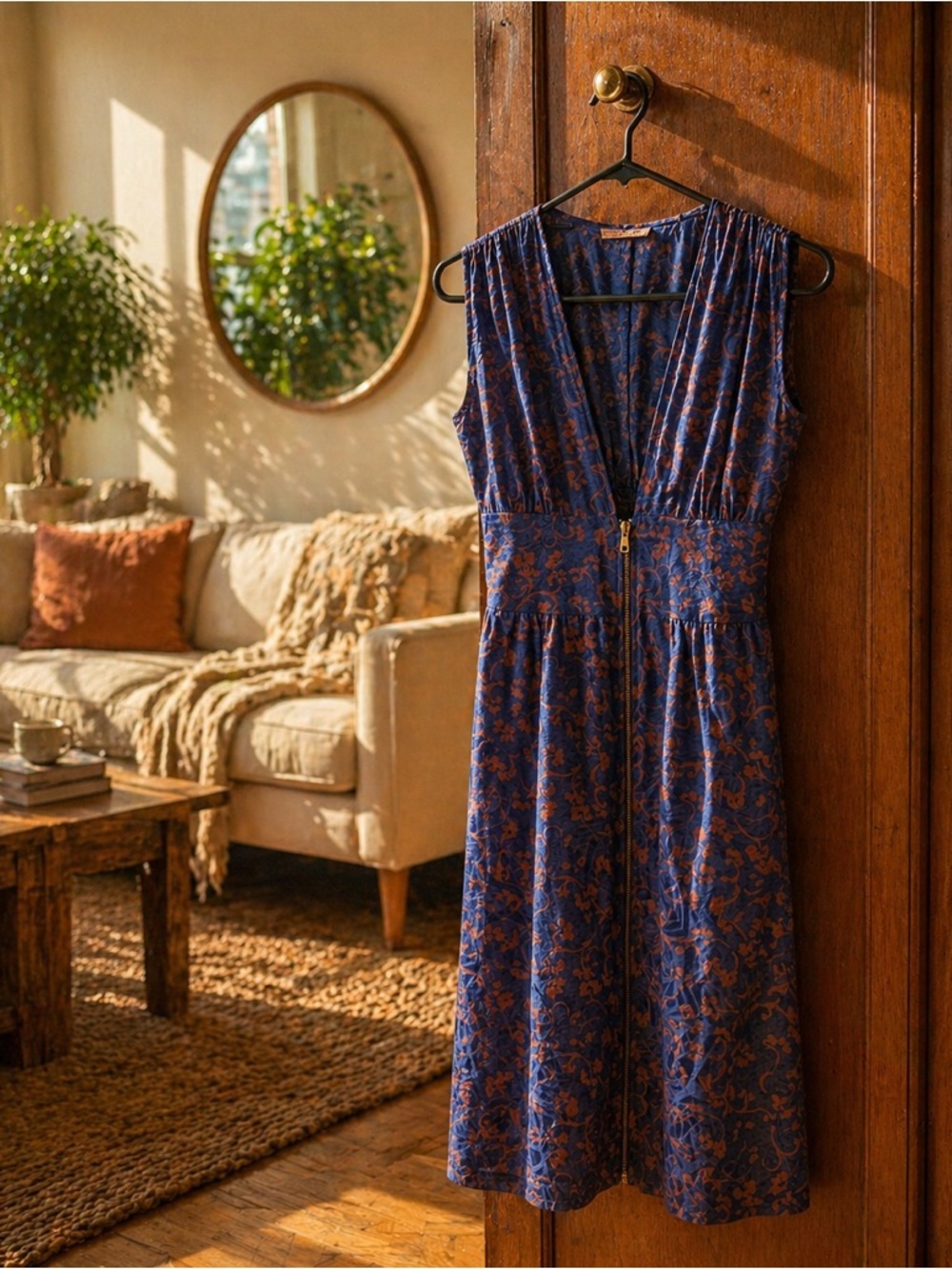 Vintage 80s/90s floral midi dress 💙